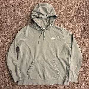 Nike women’s soft sage green hoodie hooded sweatshirt size XL